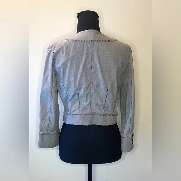Loft- Black and white striped‎ blazer formal cover up 
Size 4 - Picture 3 of 4
